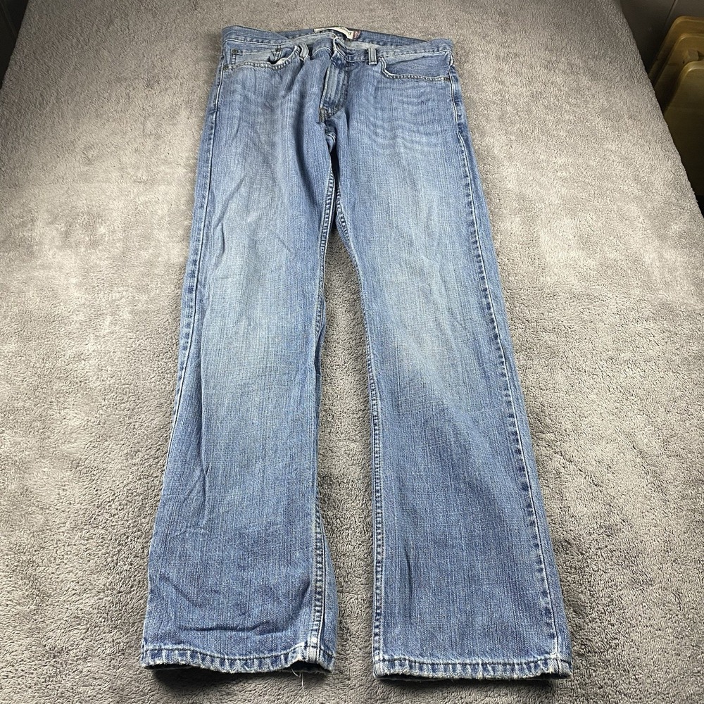 Vintage Levis 514 Slim Straight Leg Jeans Mens 34x34 Blue Mid‎ Rise